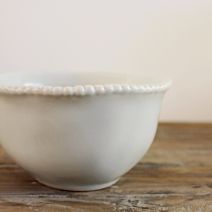 White Annemarie cereal bowl by Biggie Best.