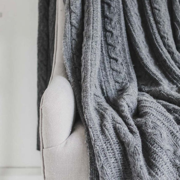 Biggie Best wool cable throw at Greenfield Lifestyle