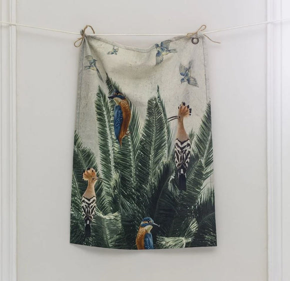 Kitchen Towel Palm Birds