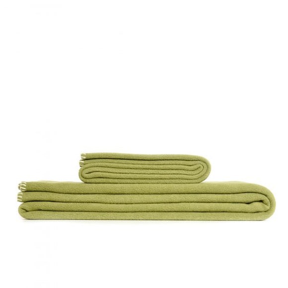 Fleece Blanket in Green by Tweedmill