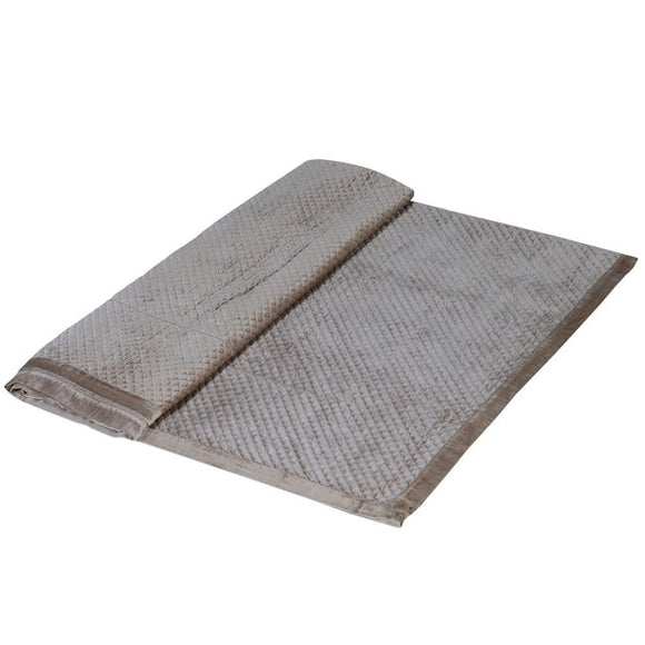 Super King size cotton velvet bed throw at greenfield Lifestyle