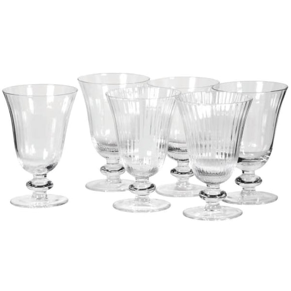 Ribbed wine glasses at Greenfield Lifestyle