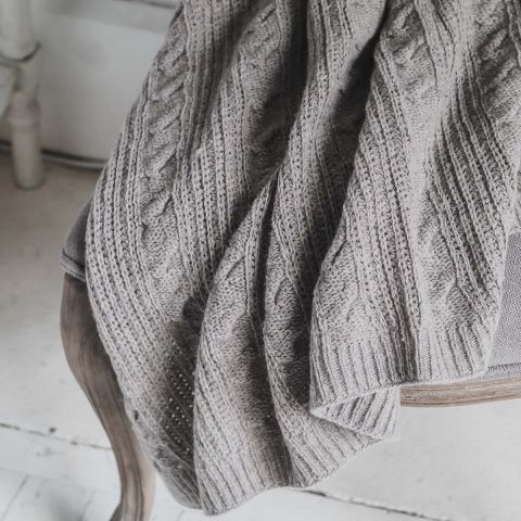 Biggie Best wool cable throw at Greenfield Lifestyle