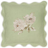 Sanderson Adele Floral Embroidered Cushion Sage